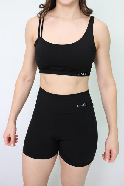 Top Fitness Poliamida Wave Preto