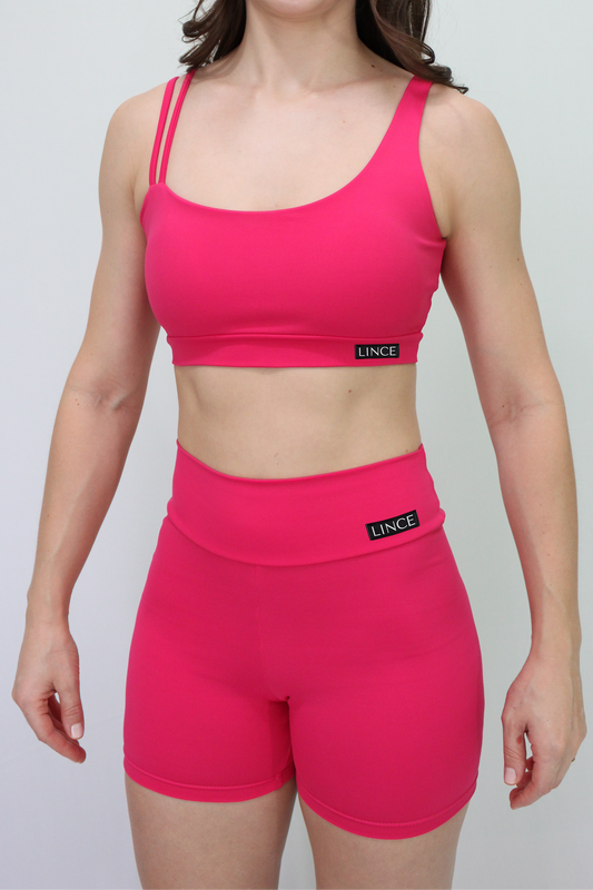 Top Fitness Poliamida Wave Rosa