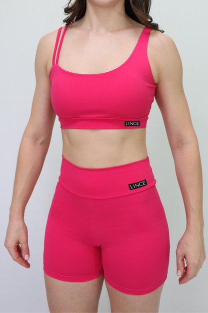 Top Fitness Poliamida Wave Rosa