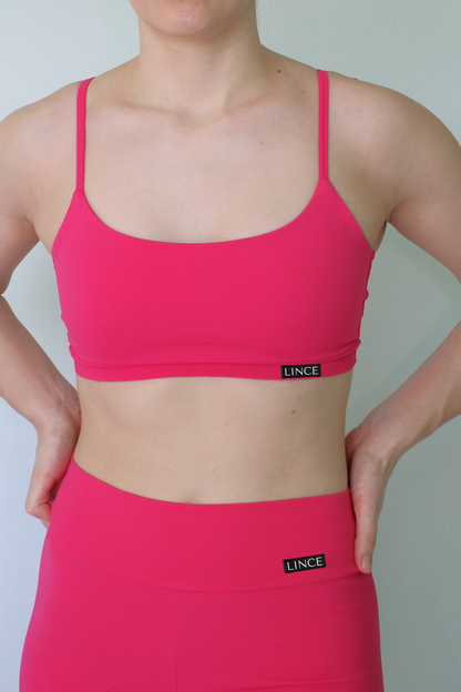 Top Fitness Poliamida Basic Rosa